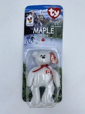 Mcdonald's TY Maple The Bear Beanie Baby Canada New In Packaging NOS 1999