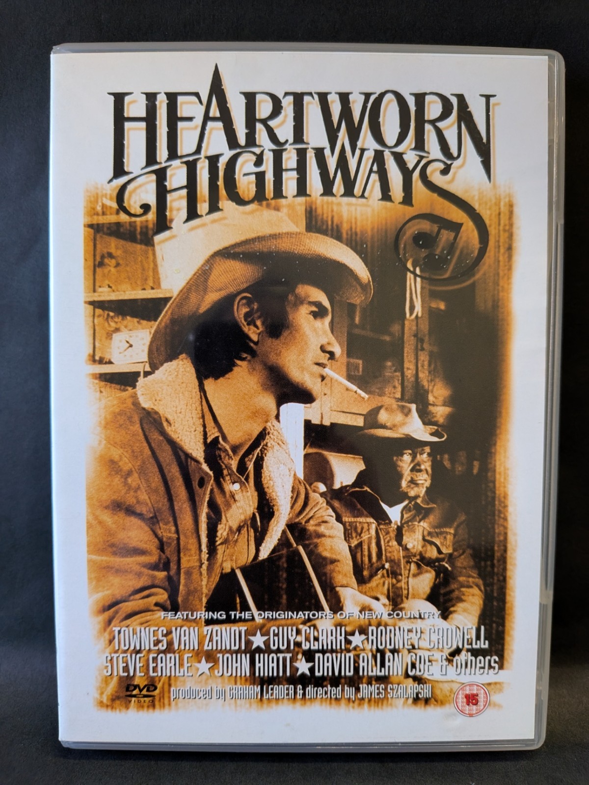 Heartworn Highways DVD Region 2 2003 Snapper Music Townes Van Zandt [SA]