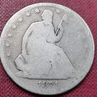 1871 S Seated Liberty Half Dollar 50c Circulated #99625