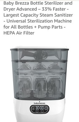 Baby Brezza Bottle Sterilizer And Dryer Advanced-White