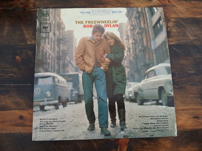 Bob Dylan vinyl LP Record ''Freewheelin Bob Dylan'' VG  with #6 on back