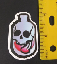 Creepy Cool Colorful Skull Sticker I 