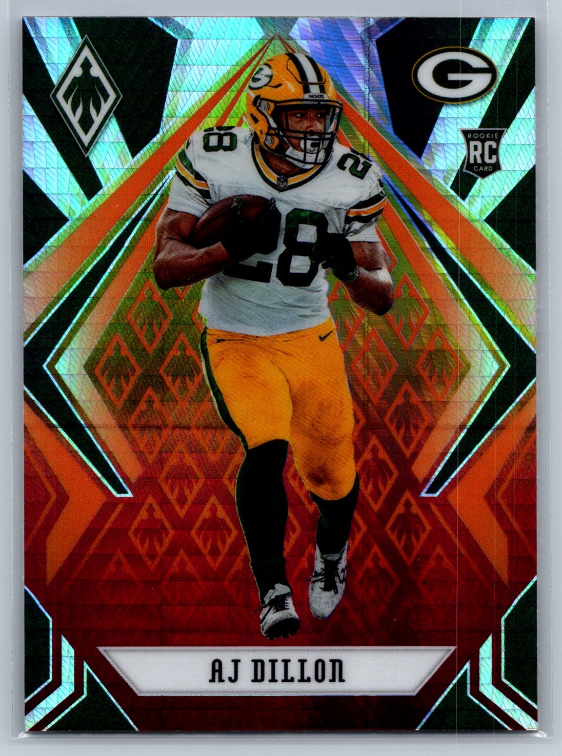 AJ Dillon 2020 Panini Phoenix #125 Fire Burst