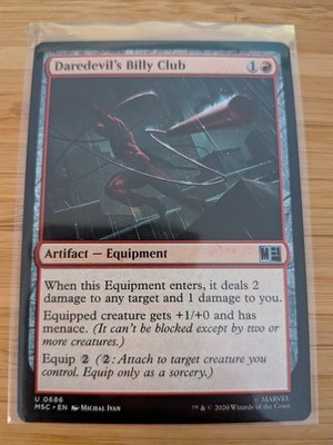 MTG Daredevil's Billy Club 0686 Marvel Super Heroes Commander M/NM