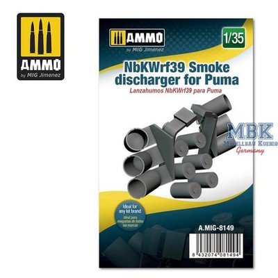 Ammo of MIG AMIG8149 1/35 NbKWrf 39 Smoke Discharger for Puma