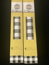 2 Crafters Square Vinyl Paper Permanent 12X48 Glossy black & white plaid
