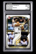 2023 Jase Bowen 1st Bowman Prospects Rookie Card RC #BP-146 Pirates Graded 10