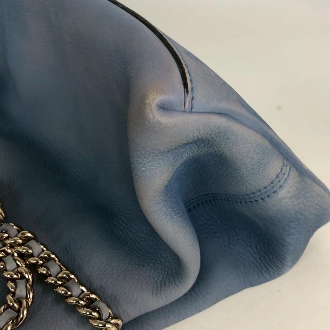 GUCCI Soho Interlocking Chain Shoulder Tote Bag Leather Women Used thumbnail 12