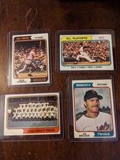 1974 Topps Baseball card singles you pick / choose #s 251-500 NRMT
