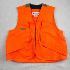 Columbia Grouse Comfort Vest Men’s Large Blaze Orange Hunting Shooting Vest