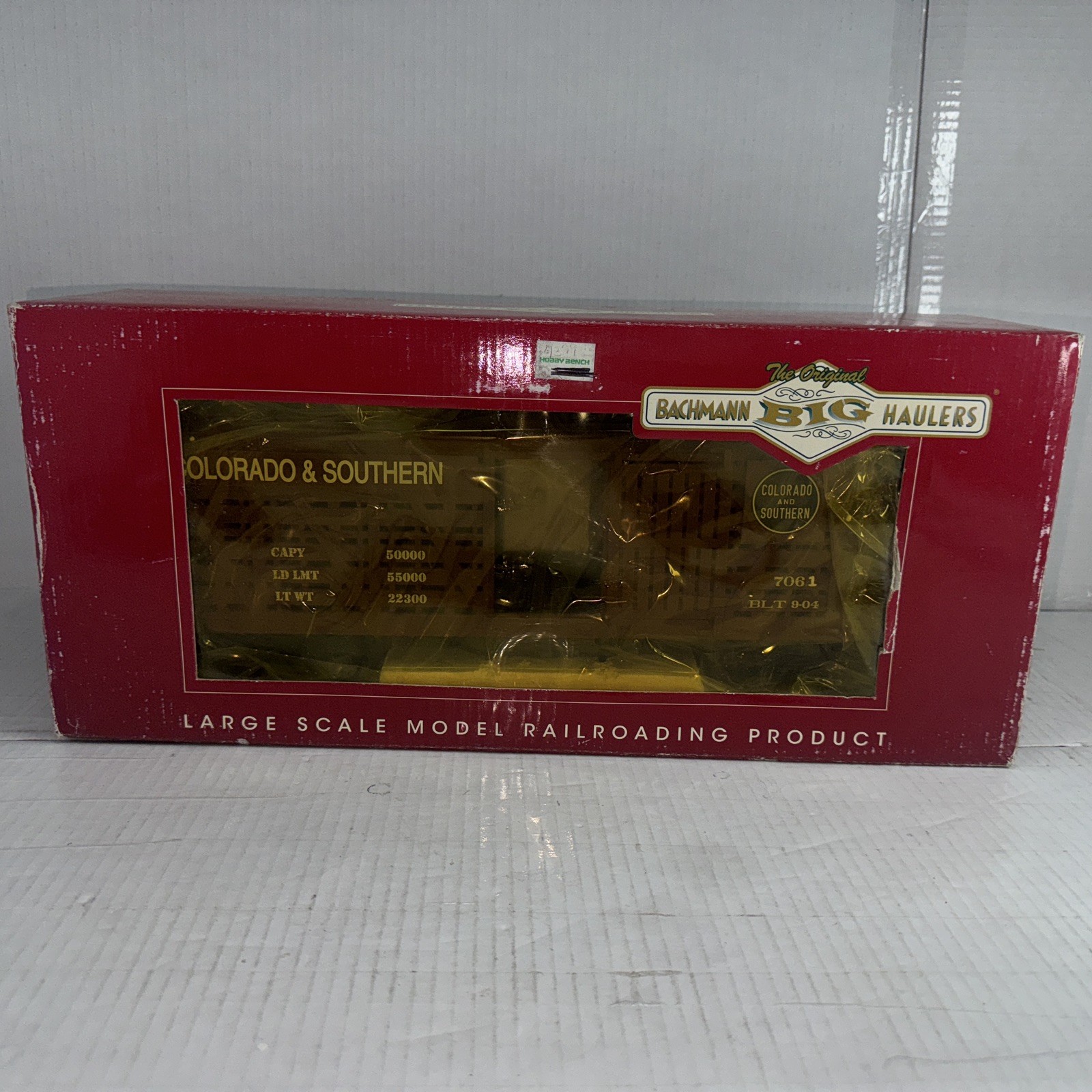 Bachmann G Scale #98124 Colorado And Southern Stock Car For Train Set Layout