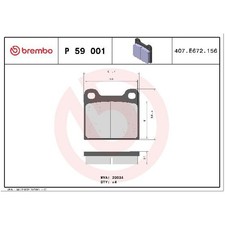 Satz Bremsbeläge Bremsklötze vorne für Alfa Romeo GTV 116 Spider 105 | 240699
