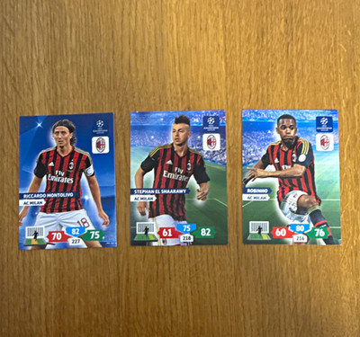 Panini Adrenalyn XL UCL 2013-14 AC Milan Karten Lot 3x Nr. 216/218/227