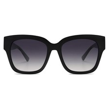 SOJOS Trendy Polarized Square Sunglasses Womens,Retro 53-21-140, Black