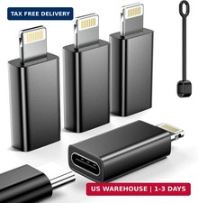 MFi Certified USB C to Lightning Adapter 4-Pack, 27W Fast Charging Data Sync,