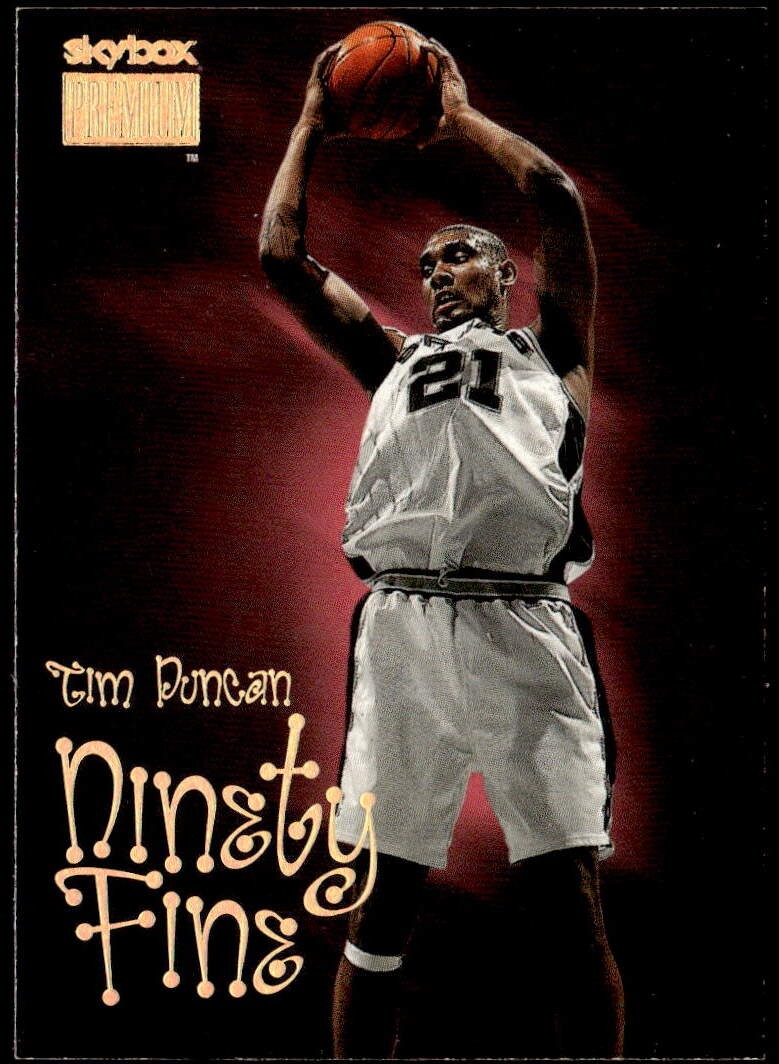 1998-99 SkyBox Premium #206 Tim Duncan Ninety Fine E1
