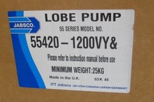 Jabsco 55420-1200VY& 55 Series Rotary Lobe Pump