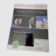 Hahnemuhle Fine Art Glossy Inkjet Paper 20 Sheets 8.5" 11" 325g Photography,