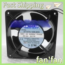 NMB-MAT 4715TS-10W-B50 12038 AC100V 0.45A/0.34A 20W/17W Metal Cooling Fan NEW