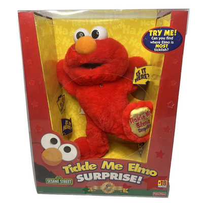 Vtg 2000 Sesame Street Tickle Me Elmo Surprise 5th Anniversary