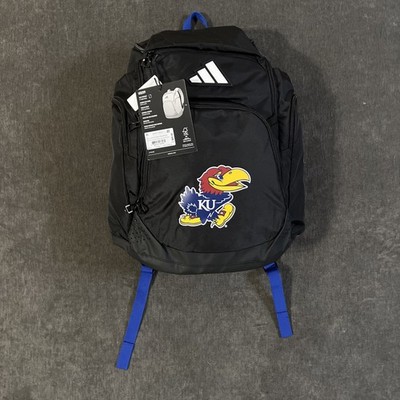 Adidas 5-Star Team 2 Backpack Kansas Jayhawks KU Black Blue Logo OSFA NWT