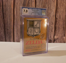 Legend of Zelda NES CGC 7.0 Complete First Print TM 5 Screw Window Bag