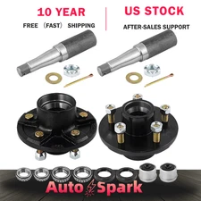 For 3500lbs Axle 5 X 4.5" Trailer Idler Hub Kit with #84 Spindle 4pcs