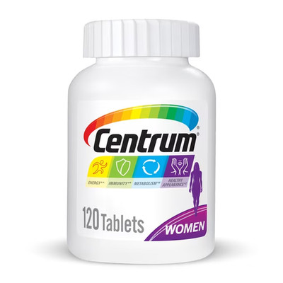 Centrum Multivitamin for Women -  120 tablets (Exp 7/2027)