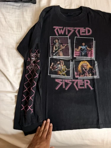 80s TWISTED SISTER STAY HUNGRY TOUR -85 LONG SLE 1980s vintage concert t-shirt, vintage, size XL, single stitch, B+ condition