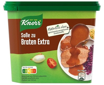 Knorr Soße zu Braten Extra - für 2,5 Liter Braten Sauce Bratensauce - Dose