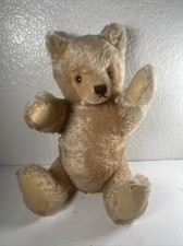 Steiff Blonde German Teddy Bear 15" Jointed Mohair Cream