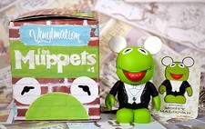 Disney Vinylmation Muppets 1 55th Anniversary Kermit Chaser Mint W/Box Foil Card