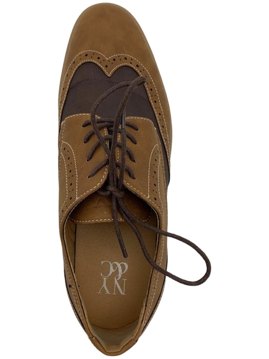 New York & Company Brown Two-Tone Tyler Wingtip Oxford Shoes Two tones. Zero competition. ?? The Brown & Blue Wingtip  main image 4