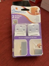 Dreambaby Furniture Straps For Child Safety Proofing Cabinet Anchoring 2 Pack