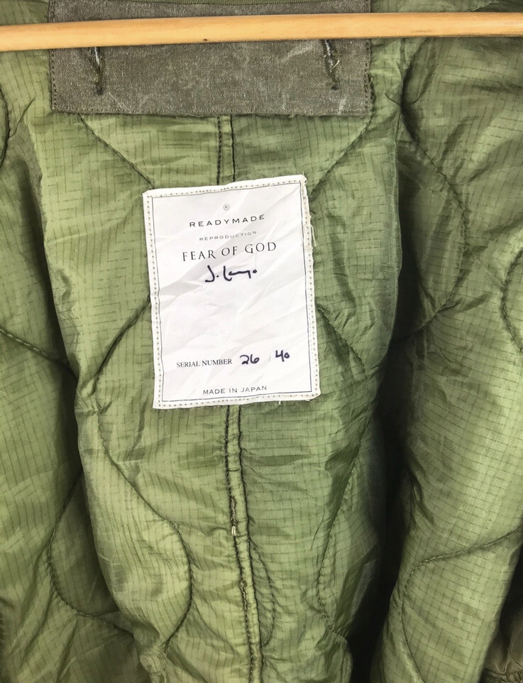 Rare New FEAR OF GOD x READYMADE Jerry Lorenzo Bomber Jesse Rare New FEAR OF GOD x READYMADE Jerry Lorenzo Bomber Jesse