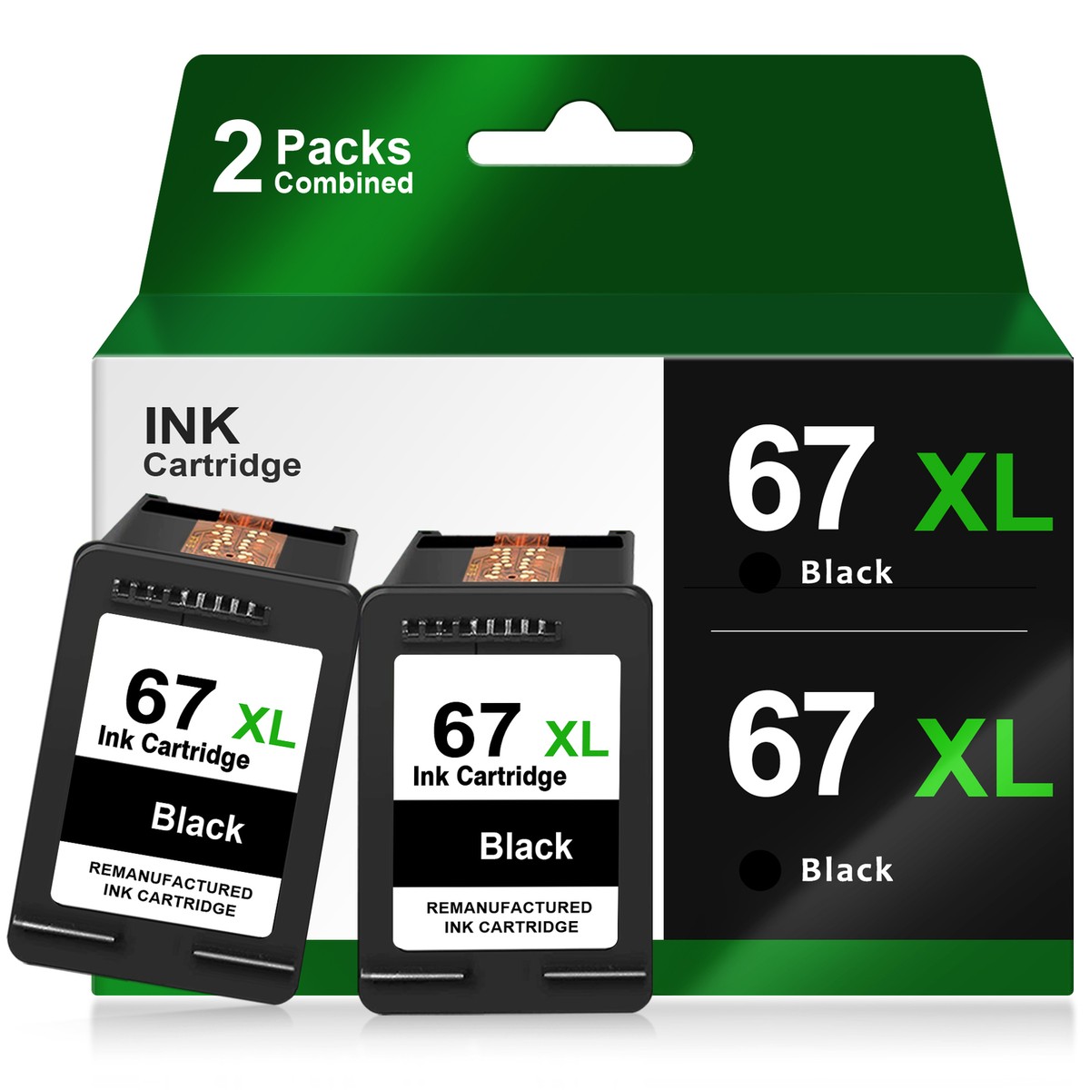 3 Packs 67XL Ink Cartridges Black And Color Combo Jamaica