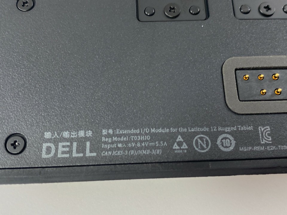 Dell Extended I/O Module 2 USB Ethernet for Latitude 12 Rugged Tablet ...