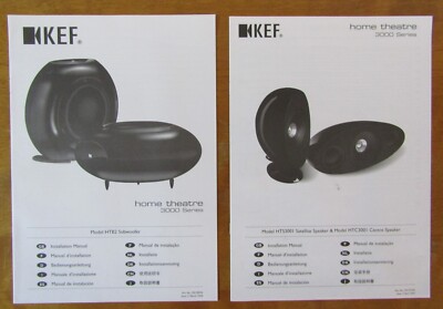 KEF HTS3001 HTC3001 5.1 Theater Surround Sound Speakers HTB2 Power