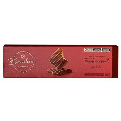 Cacau Show Biscoito Tradicional ao Leite 100g