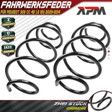 2x Federn Fahrwerksfeder Vorderachse für Peugeot 308 CC 4B 1.6 16V 2009-2014