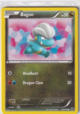 Pokemon Karte Plasma Blaster Nr. 62/101 Bagon englisch