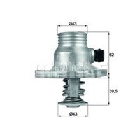 Mahle Thermostat KüHlmittel Mit Dichtung 105°C FüR BMW 7Er 5Er TM 11 105