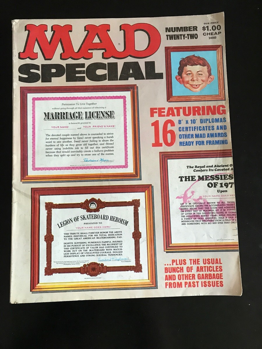 Mad Magazine Special Bonus Issue Number Twenty-Two 22 | eBay