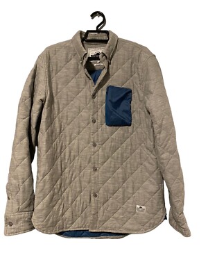 Penfield Mens Quilted Shacket Jacket Button  Cotton Nylon Small *flaw
