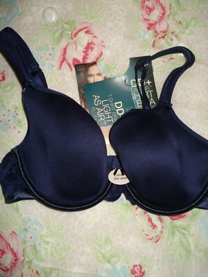 Ladies Marks and Spencer T-Shirt Purple Bra Plunge Size 30DD