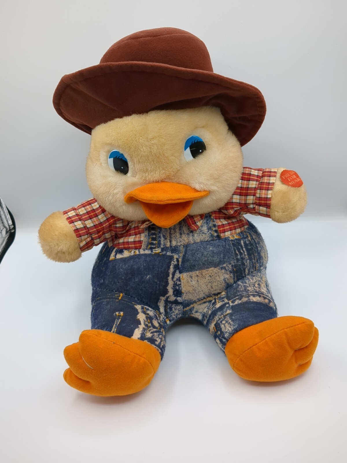 Great American Fun Farmer Duck Plush Sings