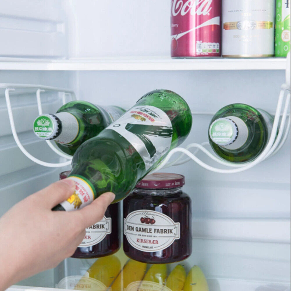 Fridge Organizer Kitchen Storage Rack Shelf Refrigerator Beer Wine