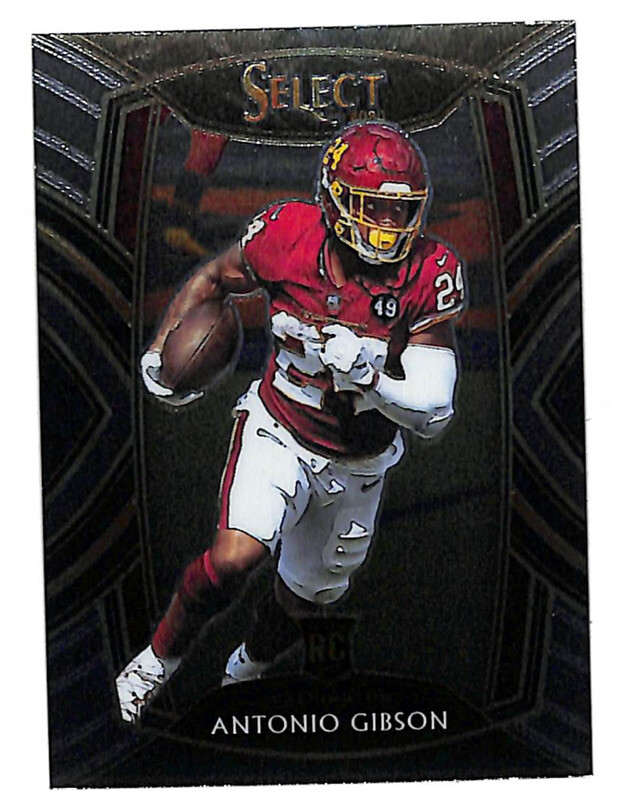 2020 Panini Select #272 Antonio Gibson Club Level rookie card Washington