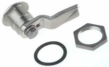 Serrure à gobelet en acier inoxydable 26 mm profondeur panneau à languette, clé à déverrouiller