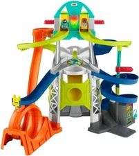 Little People Launch and Loop Raceway Light-up Vehicle Playset